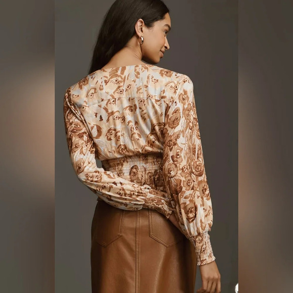 Tiny Valentina Long-Sleeve Printed Surplice Top - Picture 2 of 7